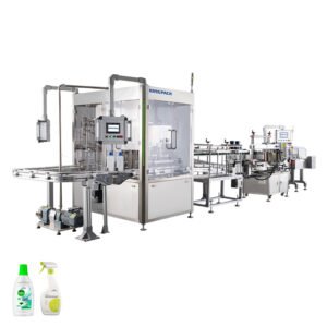automatic filling and capping machine – disinfectant production line