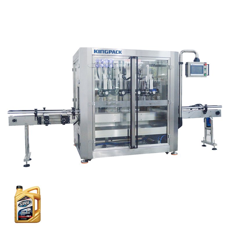 lubricant filling line automatic tube filling, capping, labeling, and packaging machine
