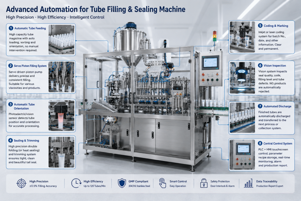 automatic tube filiing