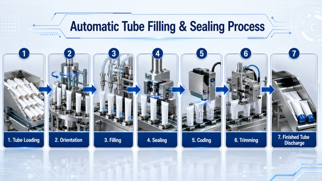 tube filling process