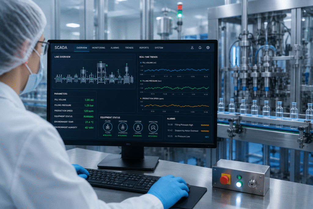 automated syringe line operations