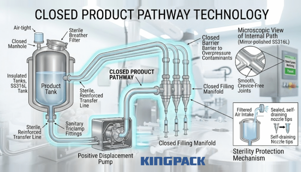 Technical overview of a closed filling manifold and product tank system