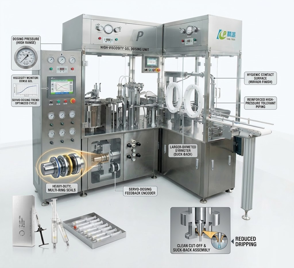 industrial pharmaceutical filling machine optimized for thick products