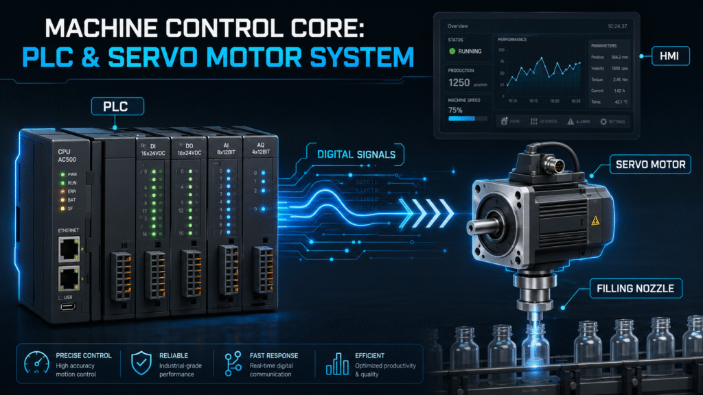 Machine Control Core：PLC & Servo Motor System
