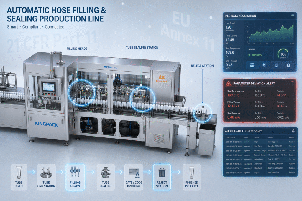 Securing Data on Automatic Tube Filling and Sealing Machines