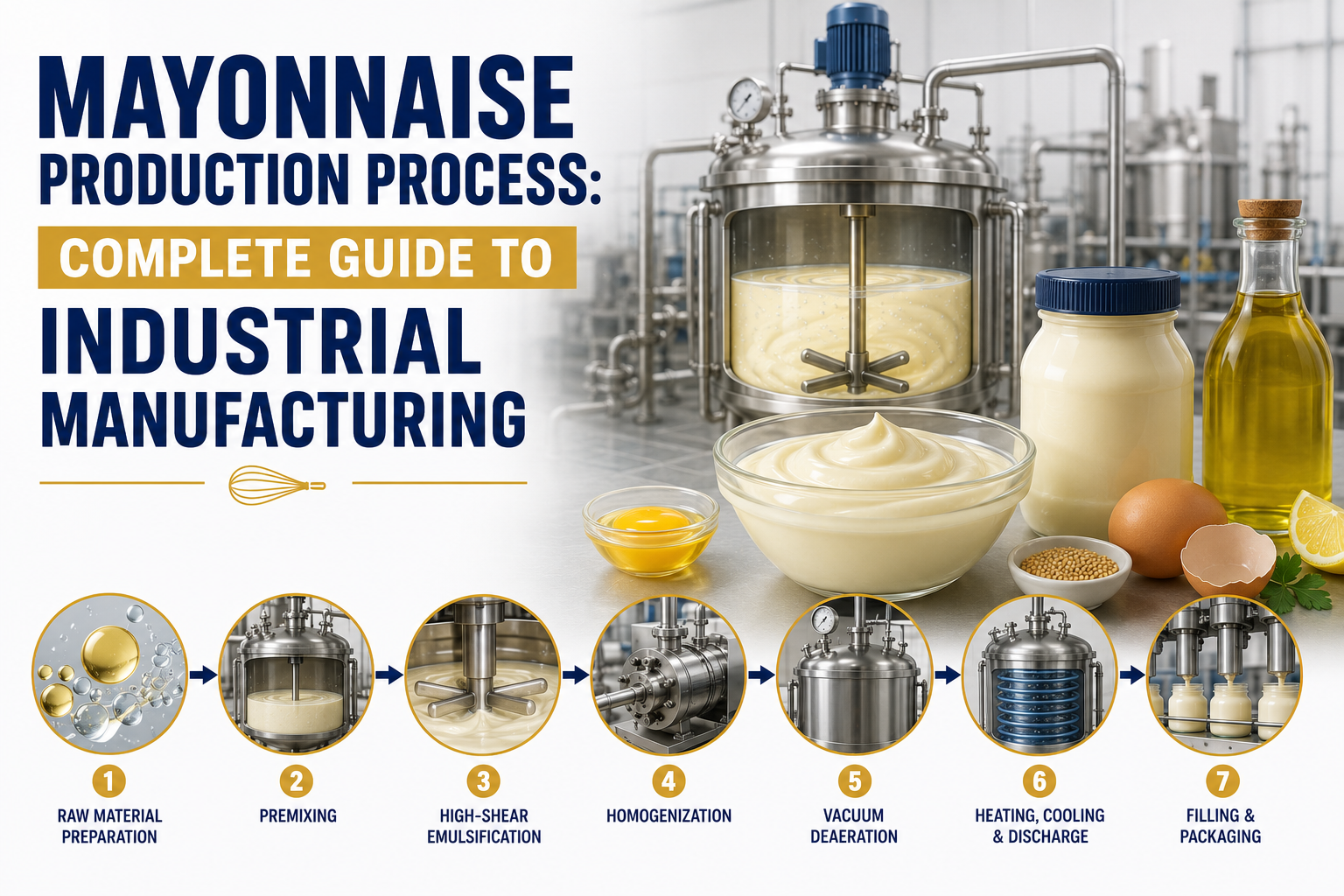 complete guide on industrial made mayonnaise manufacturing