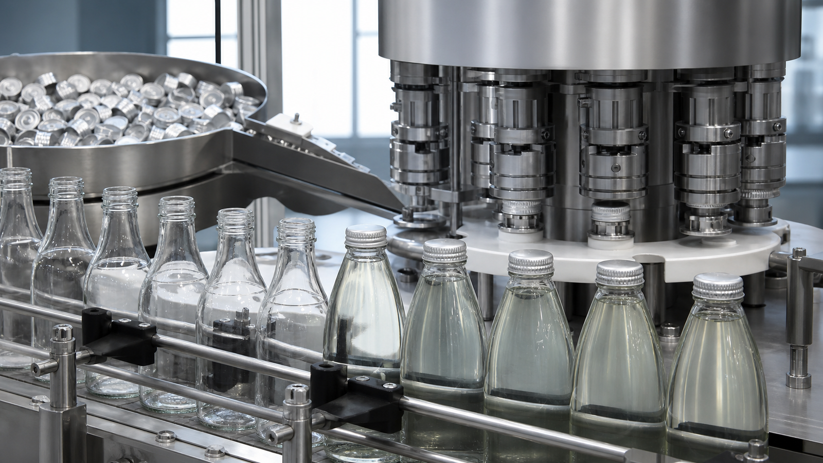ROPP capping machine for aluminum closures