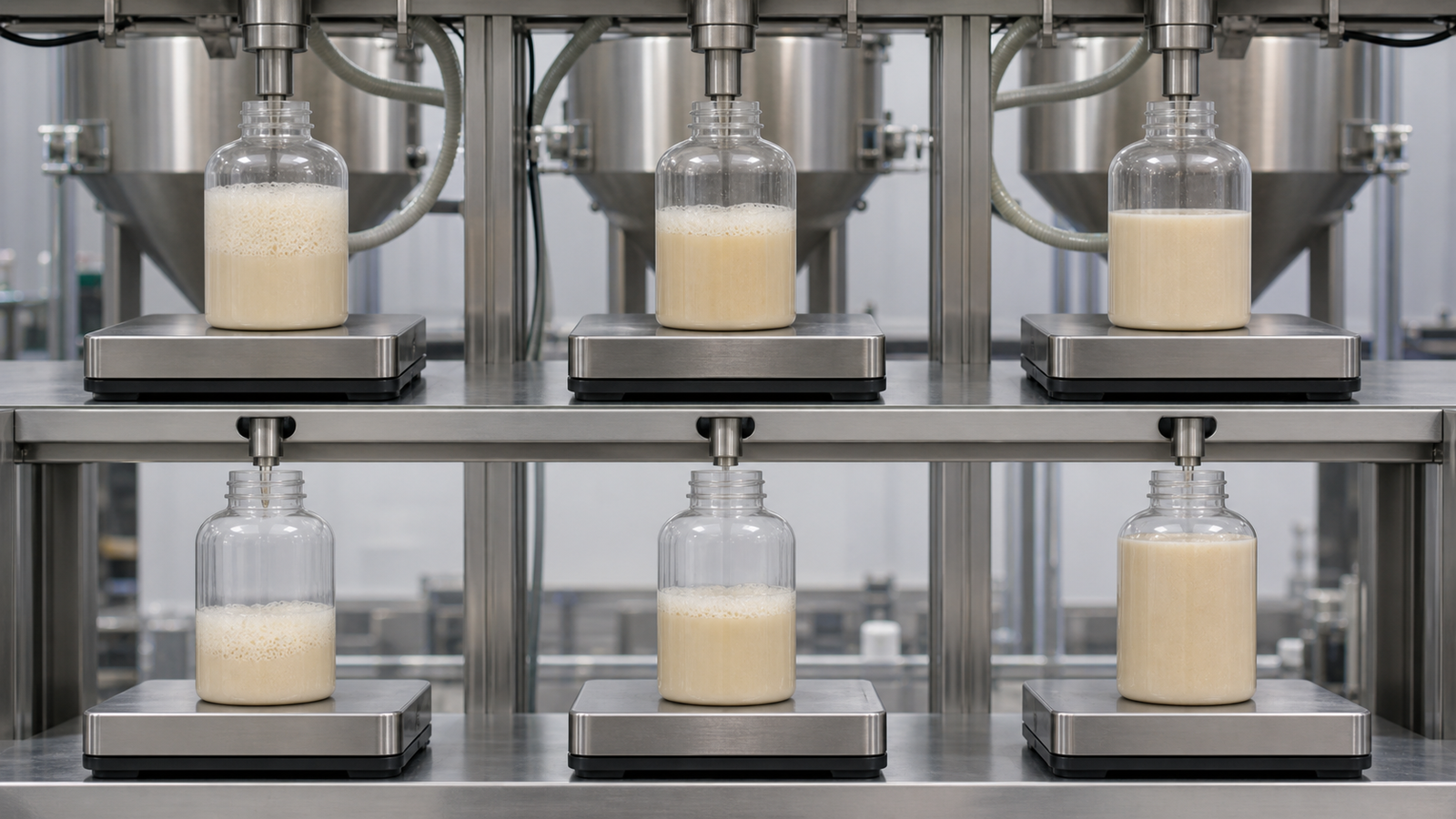Effect of density variation on filling accuracy