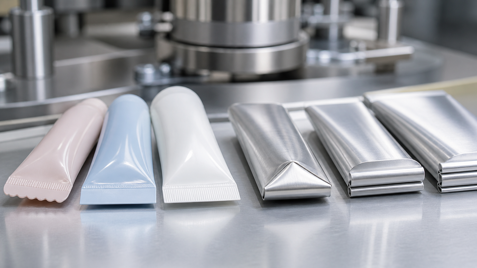 Special tube seal shapes and aluminum tube folds