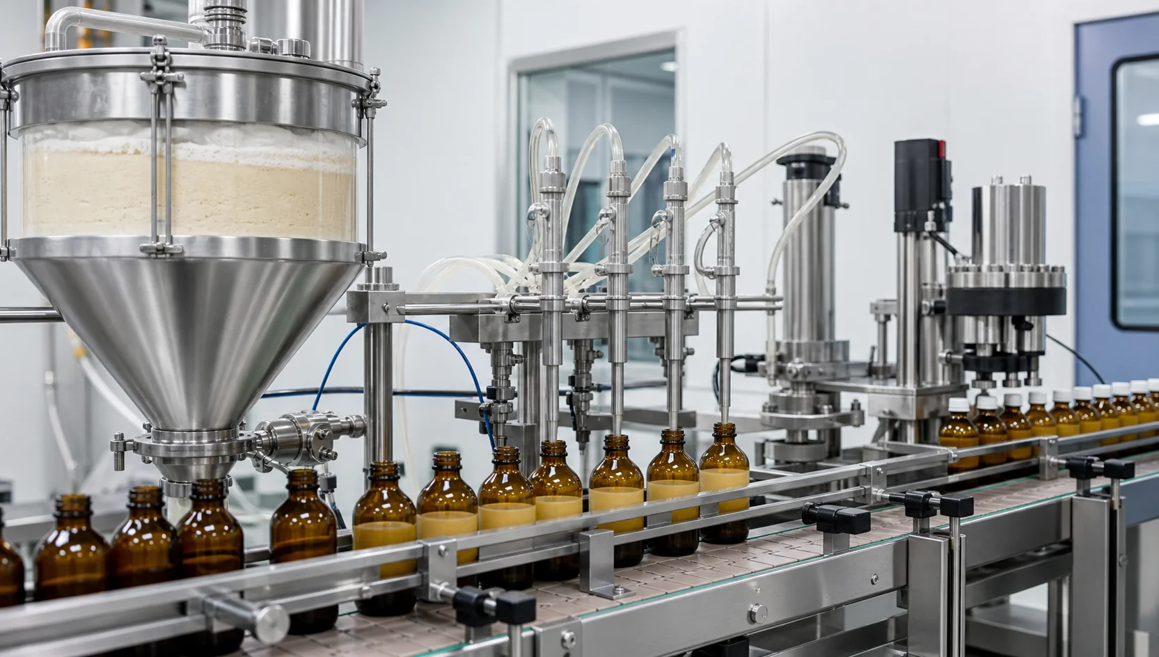 High-viscosity veterinary oral suspension filling machine