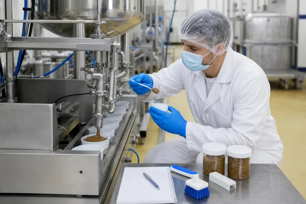 Microbial risk control inspection for pet paste filling line