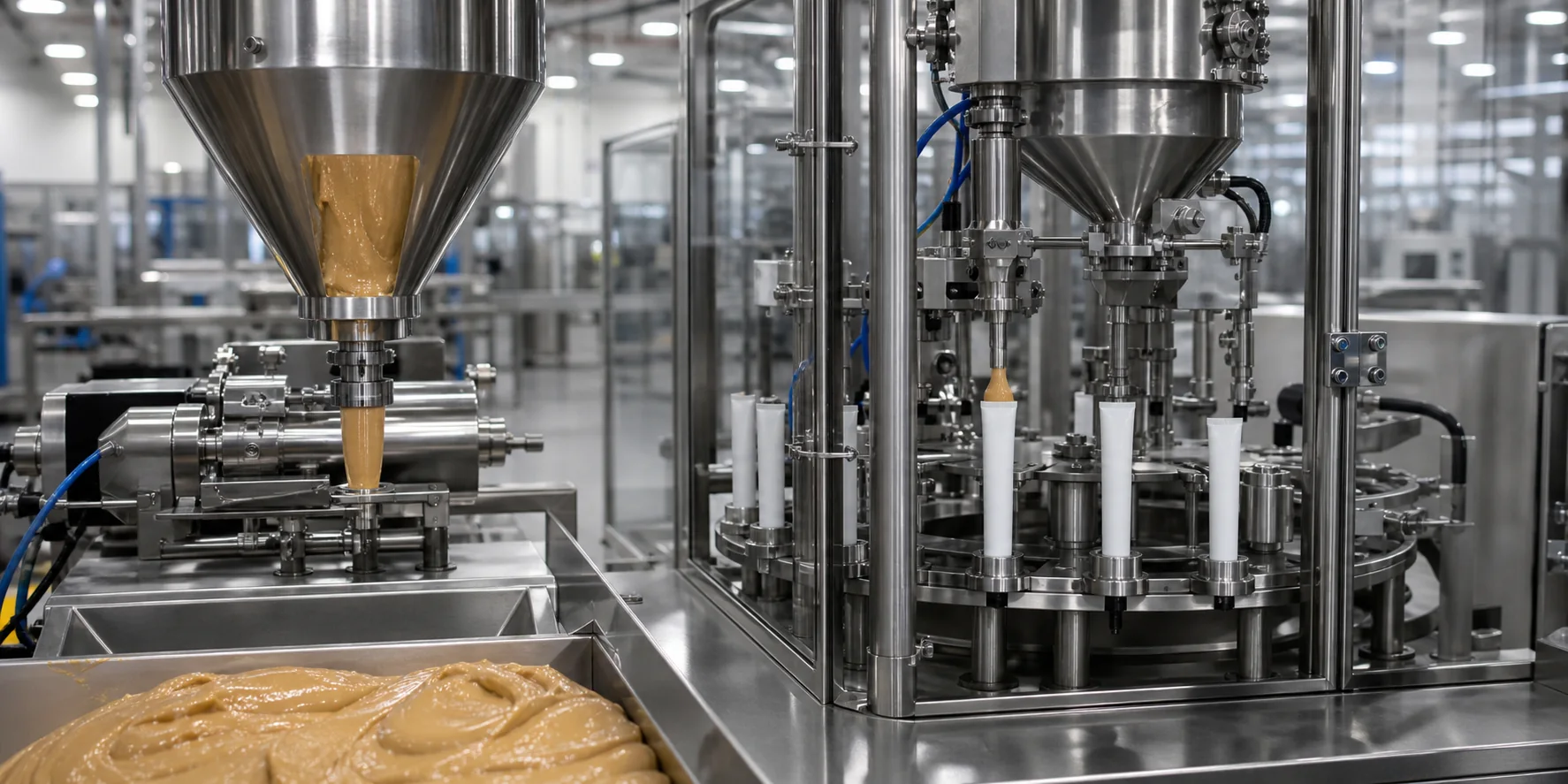 Pet nutritional paste tube filling and sealing machine
