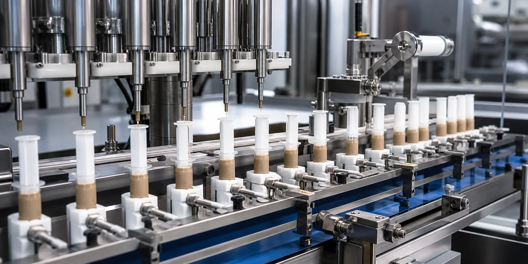 Veterinary oral paste syringe filling and capping machine