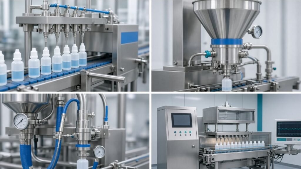 Veterinary liquid filling FAT test for temperature and dose control