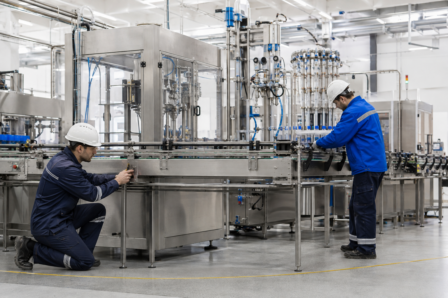 Installation & Commissioning work on automatic filling and packaging equipment