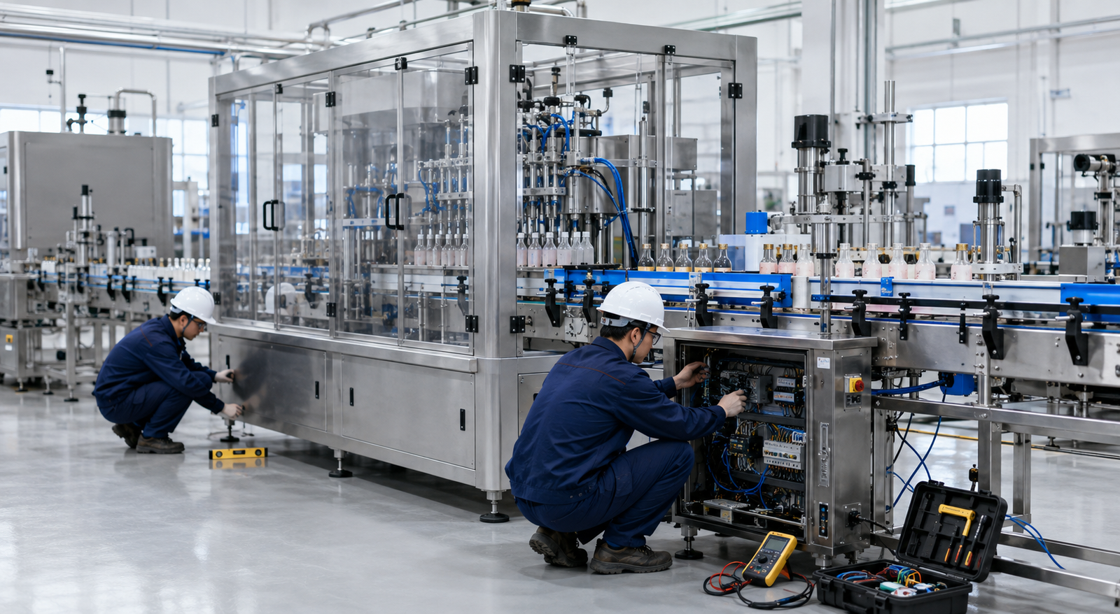 Installation & Commissioning for filling and packaging equipment