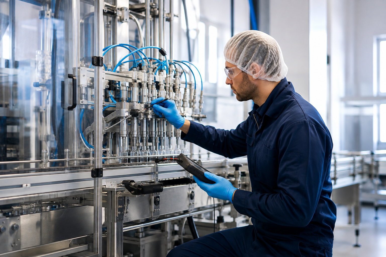Maintenance & Support work on automatic filling and packaging equipment