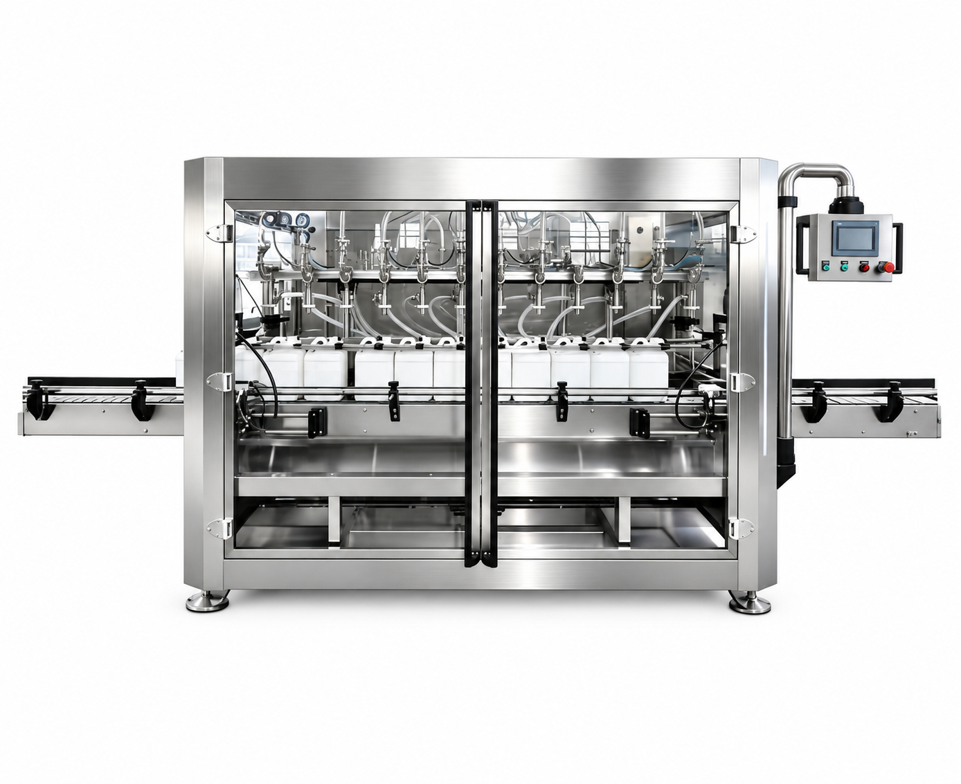 Automatic mouthwash bottle filling machine