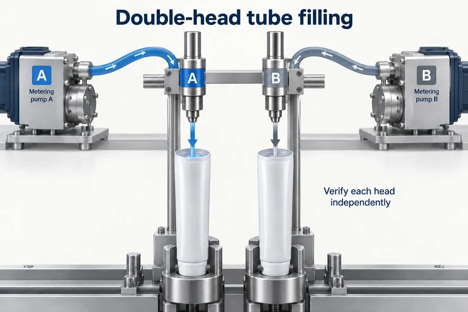 Double-Head Tube Filling Machine: Station Configuration and Applications concept illustration