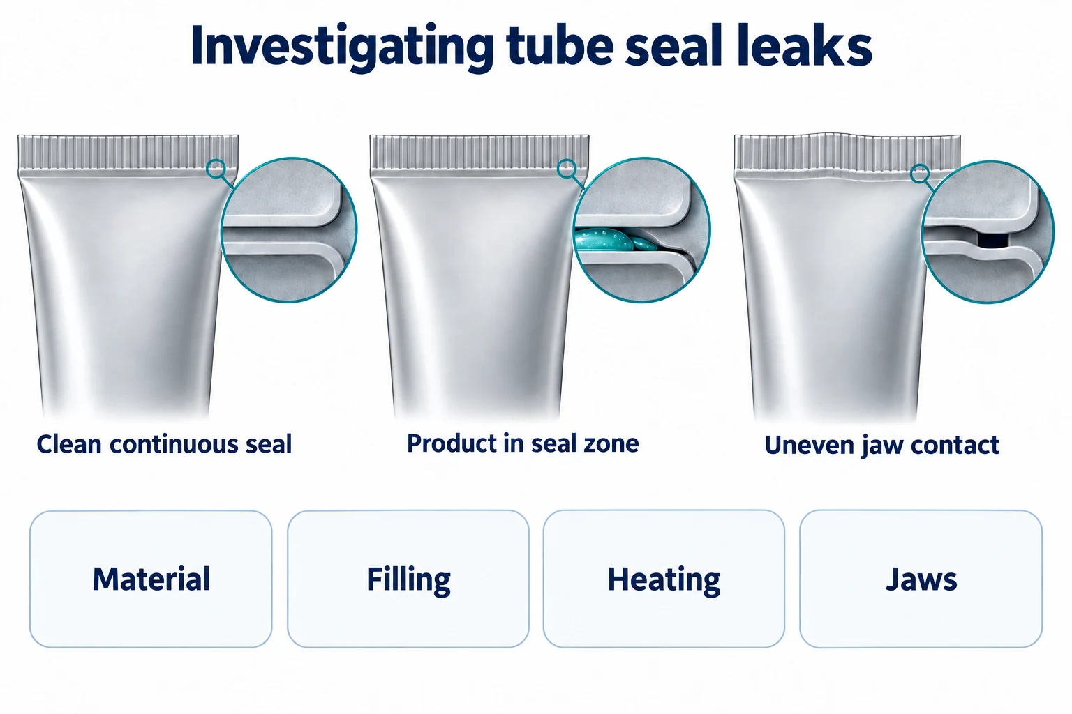 Hot-Air Tube Seal Leakage: Causes, Tests and Corrective Actions concept illustration