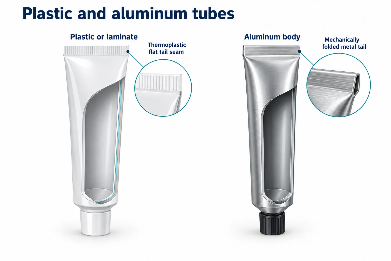 Plastic and Aluminum Tube Filling Machine Compatibility Guide concept illustration
