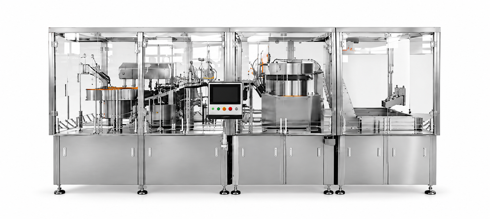 King Pack paste syringe front-filling and stoppering machine on a white background