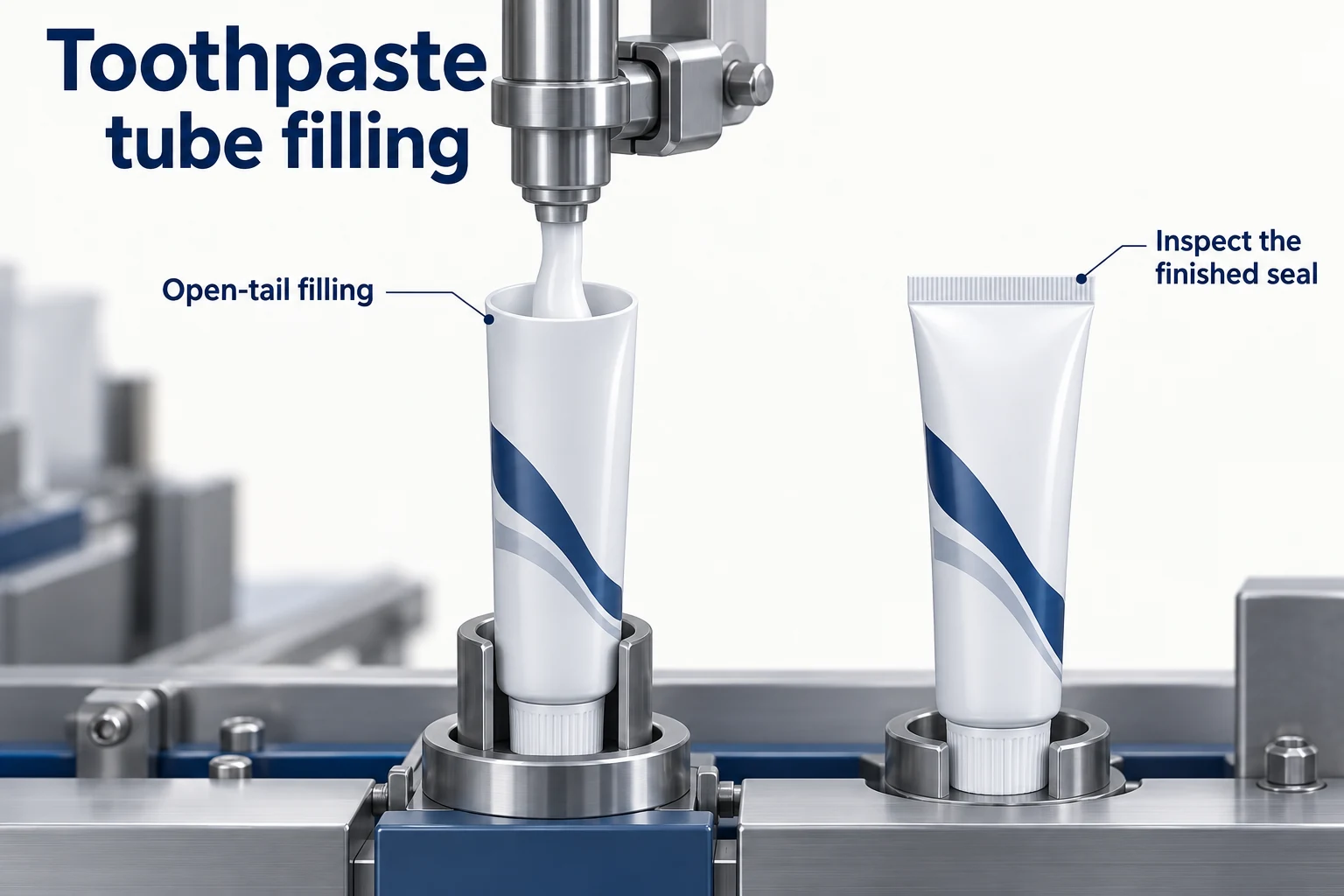 Toothpaste Tube Filling and Sealing: Process and Equipment Selection concept illustration