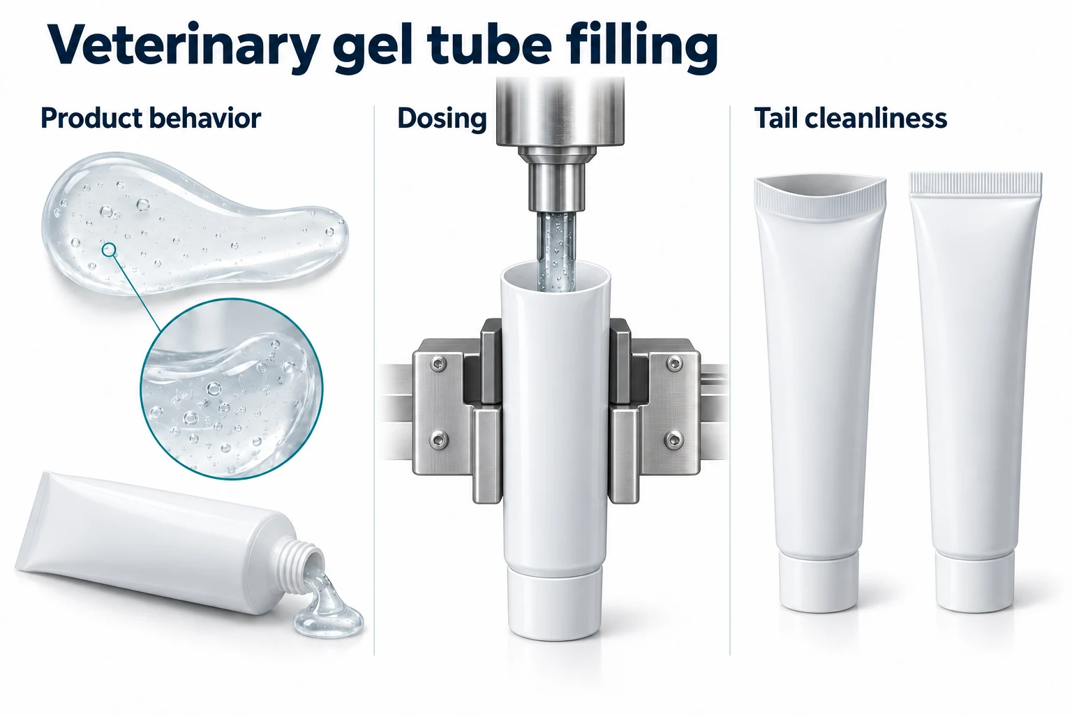 Veterinary Gel Tube Filling Equipment Selection Guide concept illustration